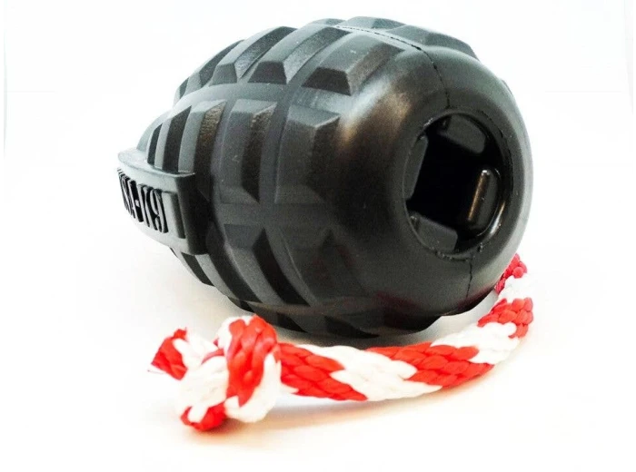 USA-K9 Magnum Grenade - Chew Toy - Reward Toy - Black Medium