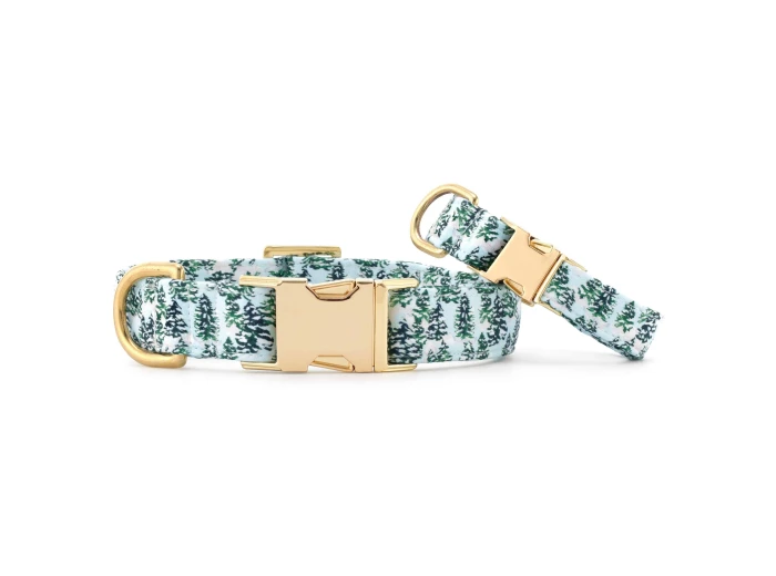 Gray Malin x TFD Snowy Pines Dog Collar XS