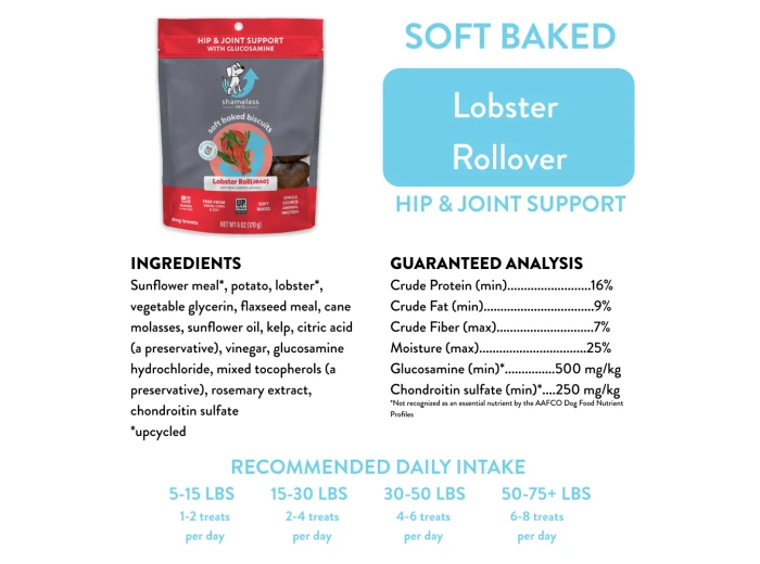 Lobster Rollover Soft Baked Dog Treats