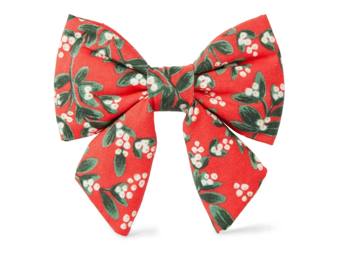 Rifle Paper Co. x TFD Mistletoe Lady Dog Bow Large