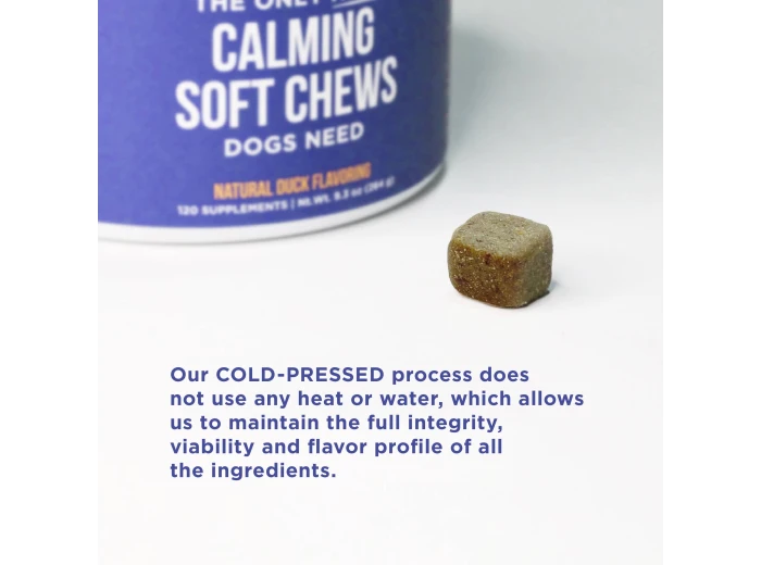 The Only Hemp Calming Soft Chews Dogs Need 12 count pouch