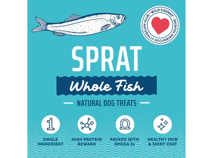 Icelandic Dog Sprats Whole Fish 2oz.