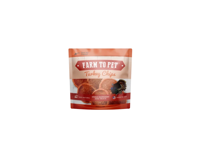 Turkey Chips Snack Packs for Dogs (24)