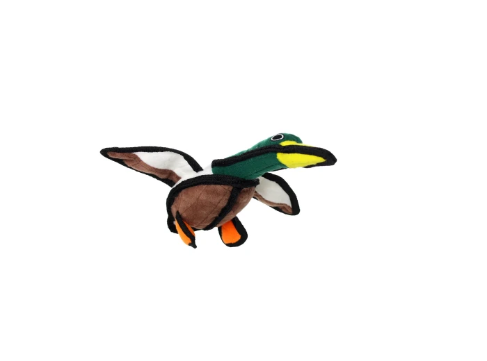 Tuffy Jr Barnyard Duck, Durable, Tough, Squeaky Dog Toy