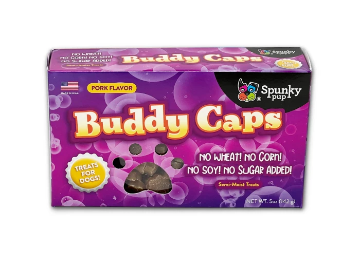Boxed Candy DOG Treats - Pup Tarts, Dogstoppers Buddy Caps