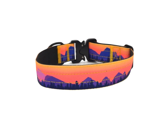 Mountain Sunrise Dog Collar M