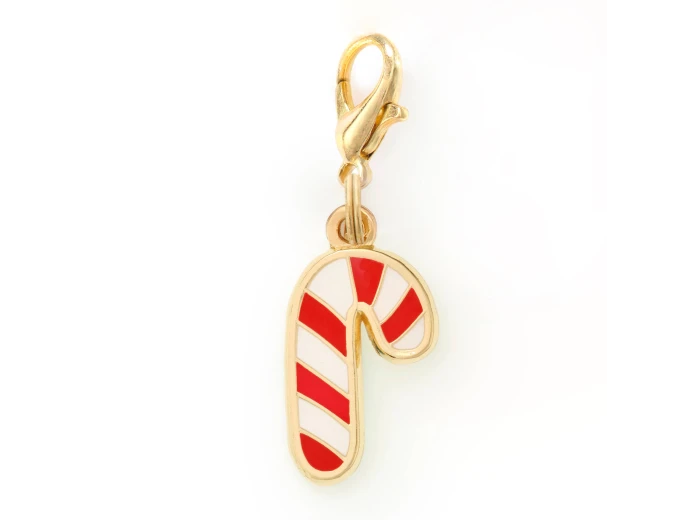 Candy Cane Collar Charm