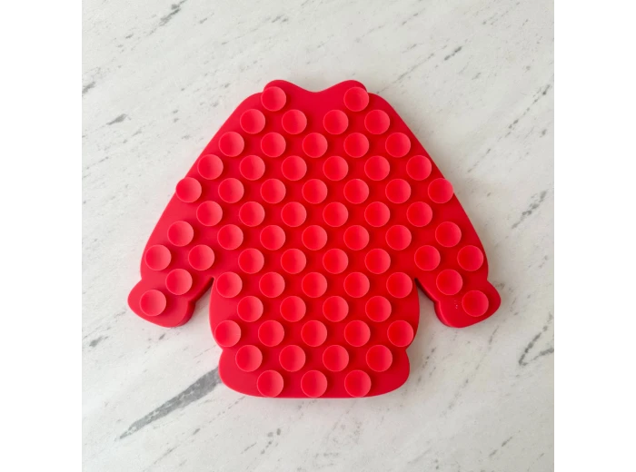ugly holiday sweater lick mat | cranberry bark