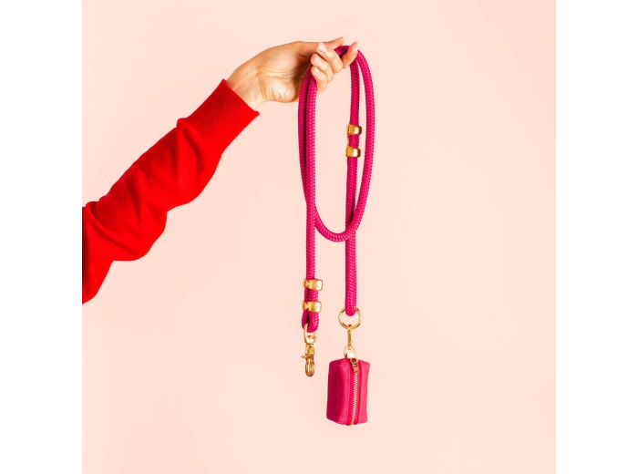 Hot Pink Marine Rope Dog Leash Standard 5 feet