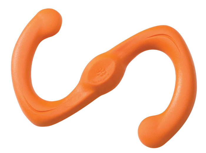Bumi® Dog Toy for Chew, Tug, and Fetch Tangerine