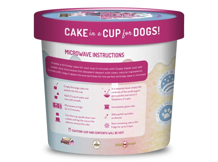 Cuppy Cake - Microwave Dog Birthday Cake in A Cup