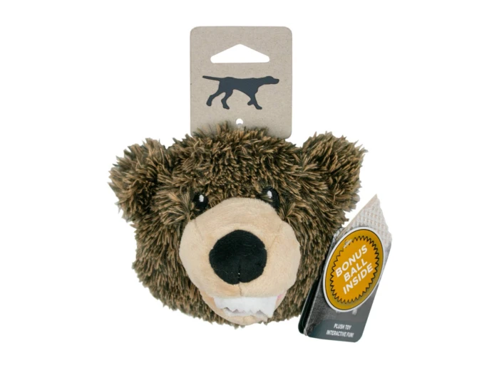 2-in-1 Grizzly Fetch Ball Dog Toy