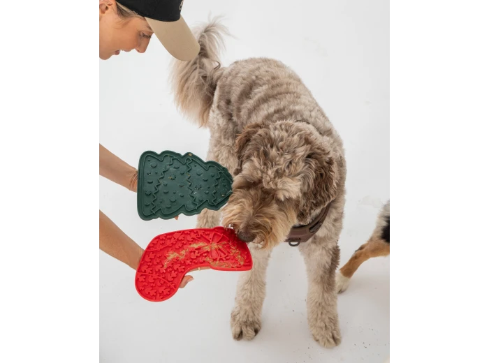 Stocking Enrichment Lick Mat with Silicone Spatula