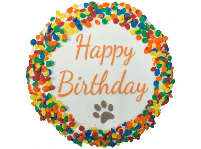 Donut Shop, Happy Birthday Cake Dog Treat
