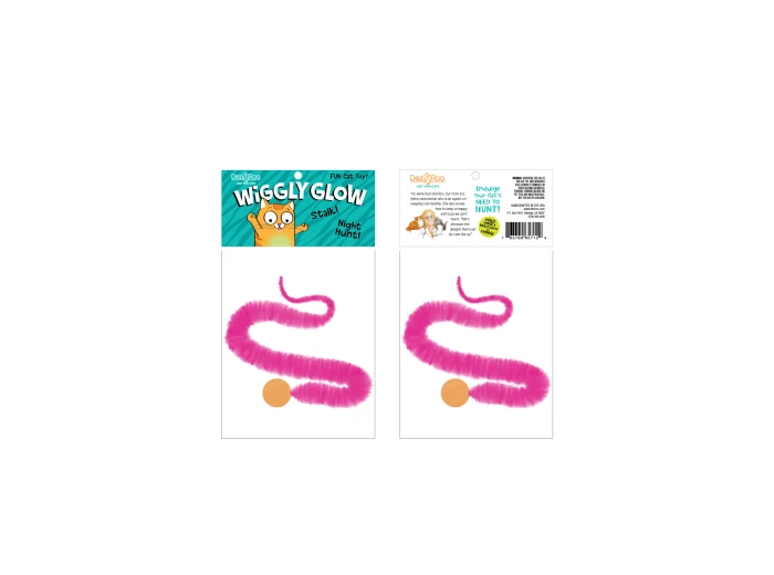 Wiggly Glow - Glow in the Dark Cat Toy Bouncy Ball Loose - no packaging