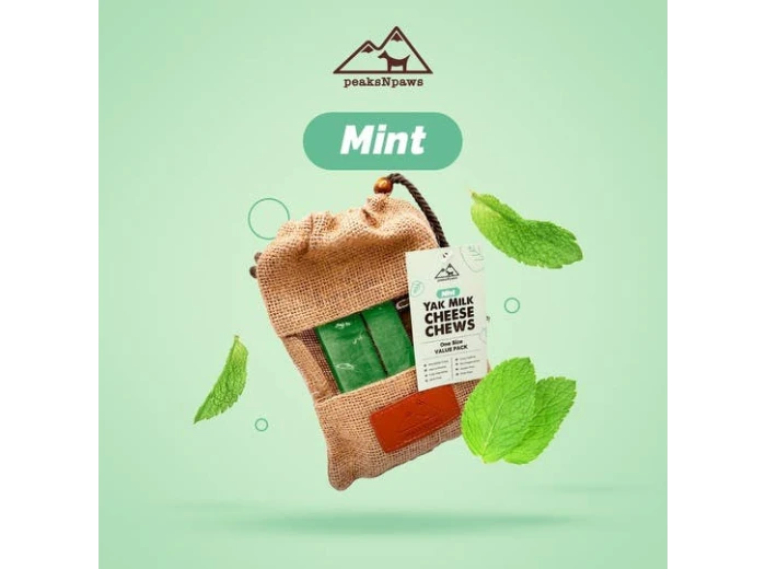 Mint Yak Milk Chews - Large Sized Eco Pack - 1 Count