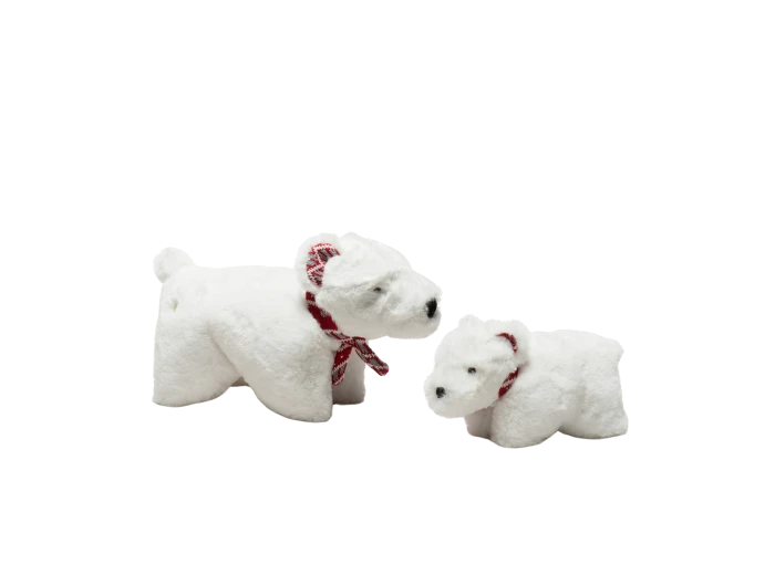 Nordic Frost Squooshie™ Polar Bear Plush Dog Toy Small