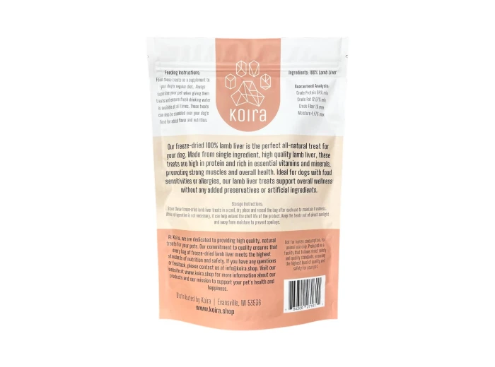 Freeze-dried Lamb Liver Dog Treats
