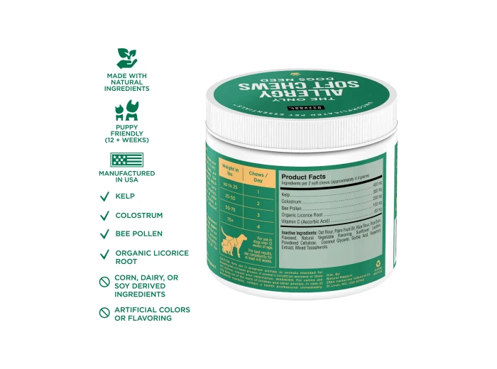 The Only Allergy Soft Chews Dogs Needs 12 count pouch