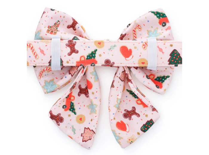Rifle Paper Co. x TFD Holiday Cookies Lady Dog Bow Large