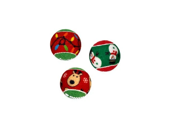 KONG Holiday SqueakAir® Balls 6-pk Sm