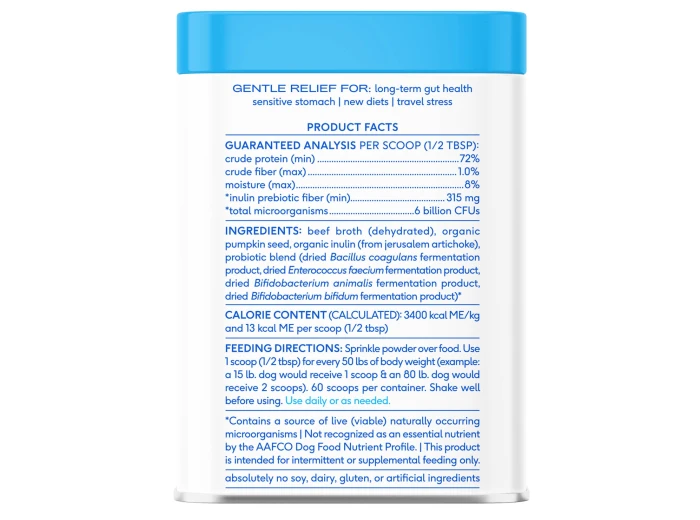 Probiotic & Prebiotic Powder Vet-Formulated Supplement 4.1 oz