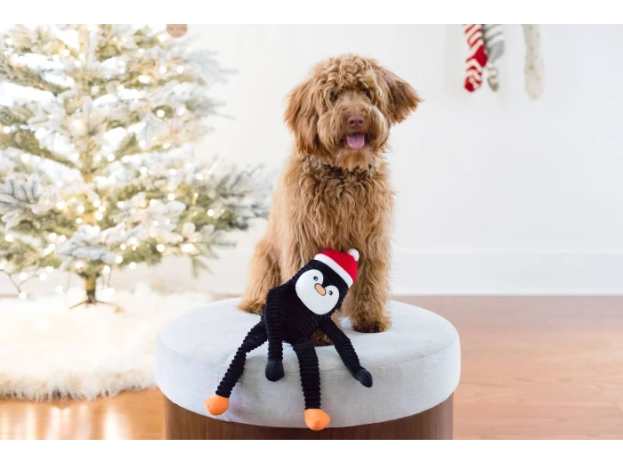 Holiday Crinkle - Penguin - Small - Happy Hour Crusherz - Holiday (3-pack) - Christmas Dog ToyDog Toy
