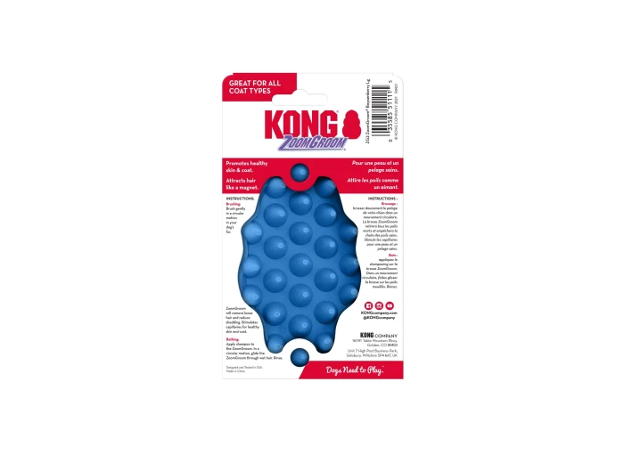 KONG® ZoomGroom® Boysenberry Brush Large