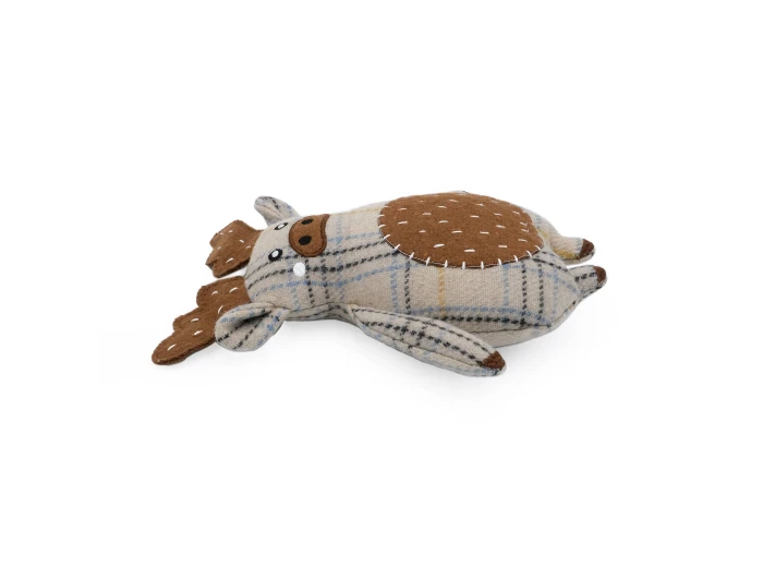 ecoZippy Cotton Cuddler - Moose - Dog Toy