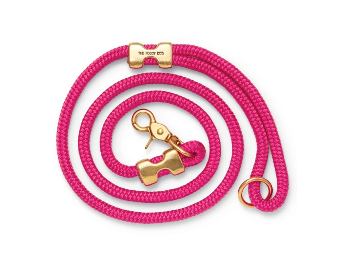 Hot Pink Marine Rope Dog Leash Standard 5 feet