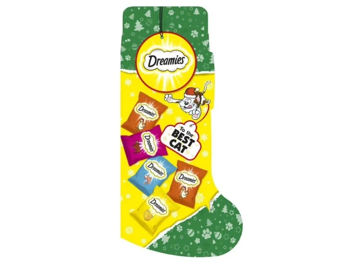 Dreamies Christmas Gift Variety Stocking Adult Cat Treats