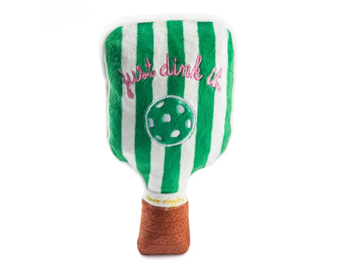 Green Stripe Pickleball Paddle by Haute Diggity Dog