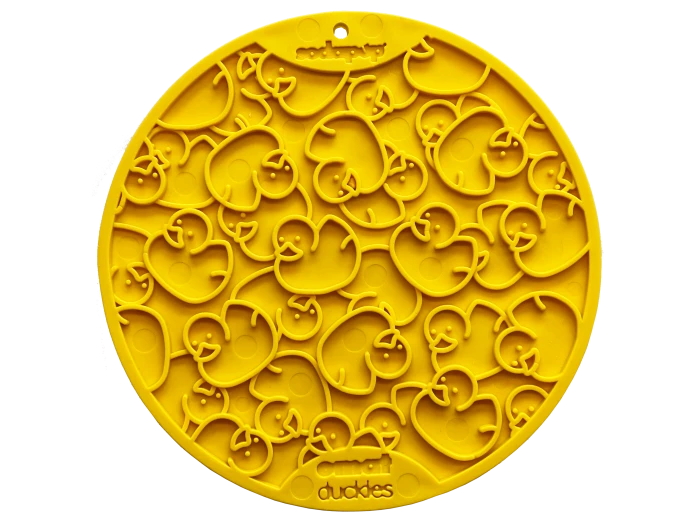 Duckies Design eMat Enrichment Lick Mat With Suction Cups
