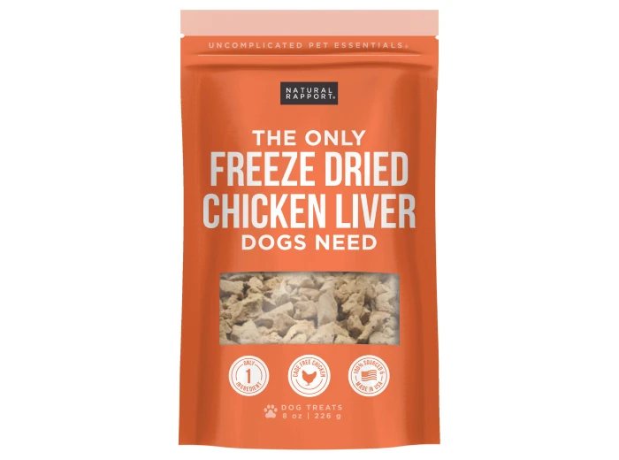 The Only Freeze Dried Chicken Liver Dogs Need 4 oz bag