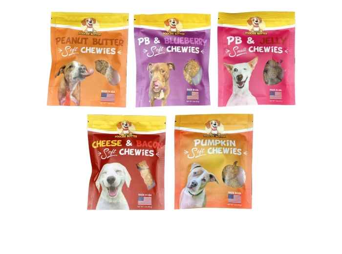 Baked Dog Treat Soft Chewy Collection 1.5oz PB & Blueberry