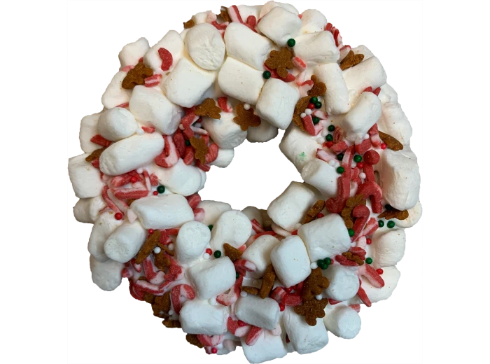 Gourmet Donut, Christmas Collection Marshmallow Candy Crunch Donut Dog Treat