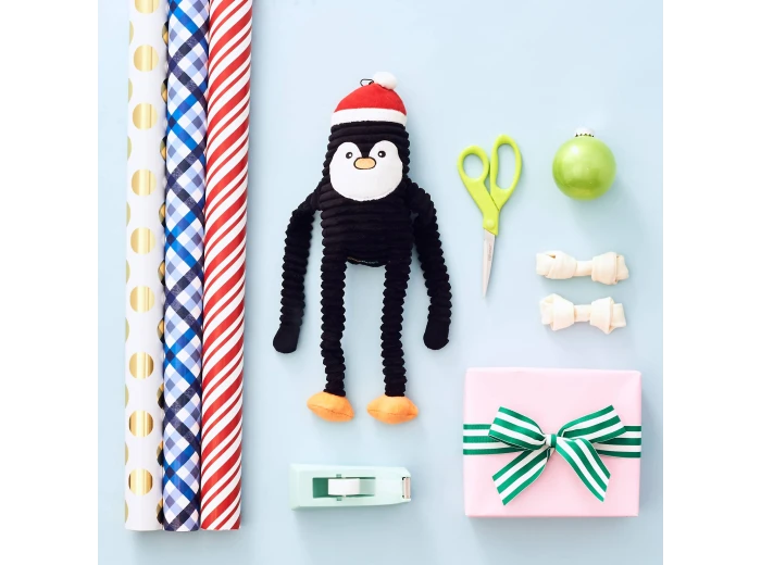 Holiday Crinkle - Penguin - Small - Happy Hour Crusherz - Holiday (3-pack) - Christmas Dog ToyDog Toy