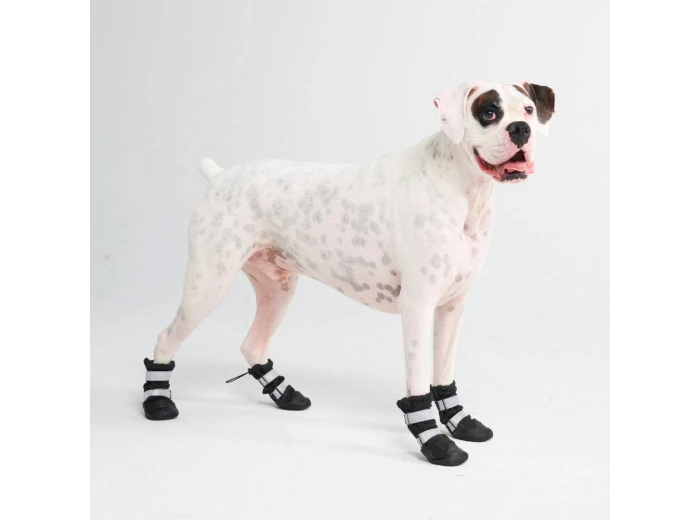 Flex Shell Water-resistant Dog Boots - Black D (7.1cm-8.0cm / 2.8"-3.1")