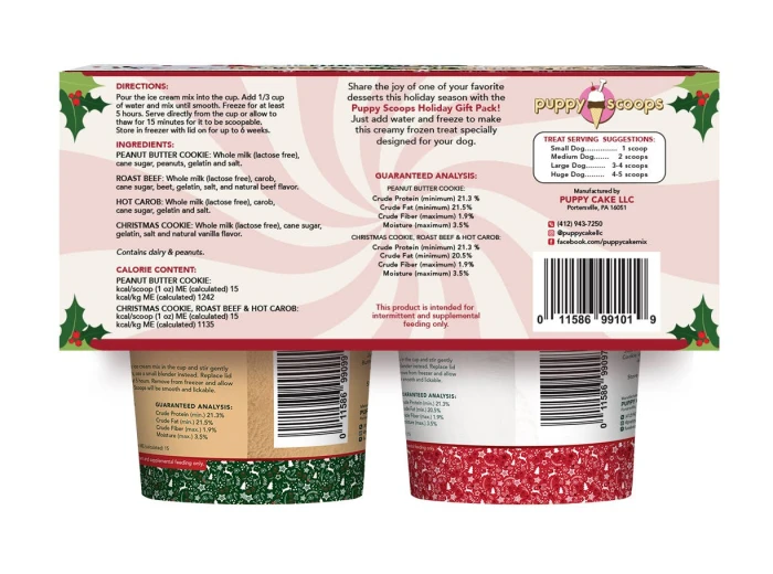 Puppy Scoops Ice Cream Mix - Holiday Gift Pack