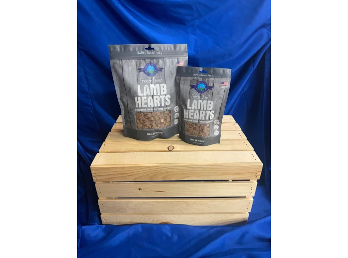 Freeze Dried Lamb Heart Treats 3 oz