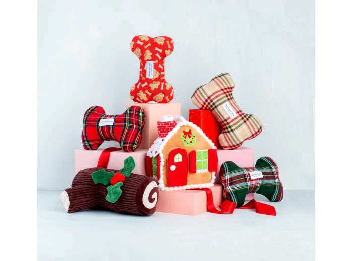 Gingerbread House Interactive Snuffle Holiday Dog Toy