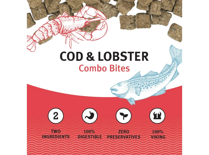 Icelandic+ Cod & Lobster Combo Bites Fish Dog Treat 3.0-oz