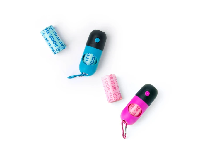 Poop, There It Is! 2-in-1 Flashlight & Doggie Bag Dispenser