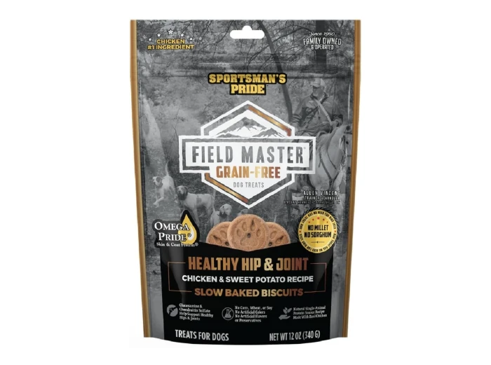 Field Master Healthy Hip & Joint Grainfree Dog Treats Chicken/Sweet Potato 12oz.