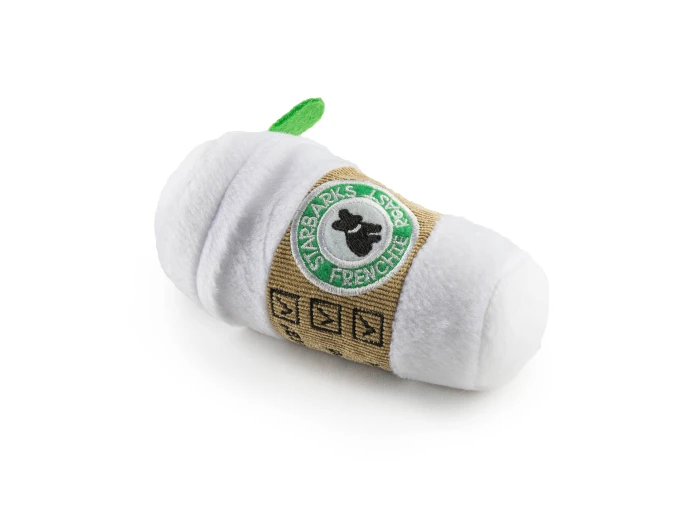 Starbarks Coffee Cup W/ Lid Squeaker Dog Toy Large