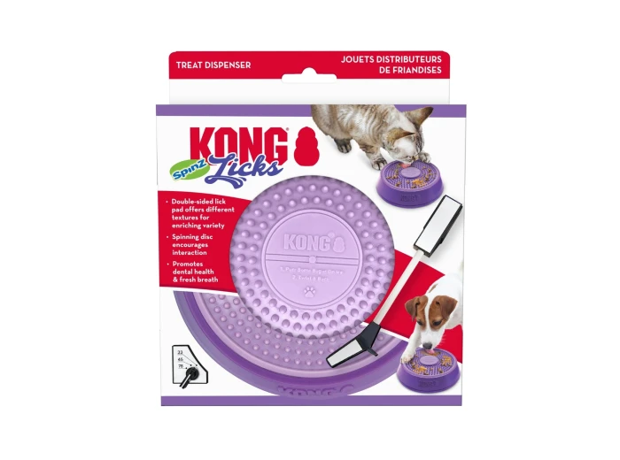 KONG Licks Spinz Treat Dispenser 1ea/SM