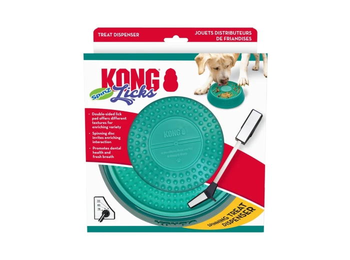 KONG Licks Spinz Treat Dispenser 1ea/LG