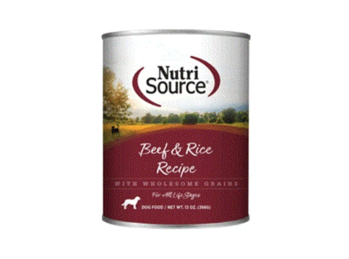 Nutrisource Dog Beef & Rice 13Oz (Case of 12)