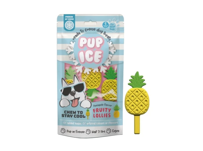 Pup Ice Fruity Lollies Pineapple 3 Pk
