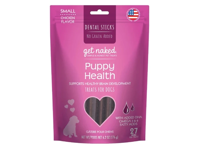 Get Naked Puppy Health Grain-Free Dental Stick Dog Treats Chicken 1ea/6.2 oz, SM